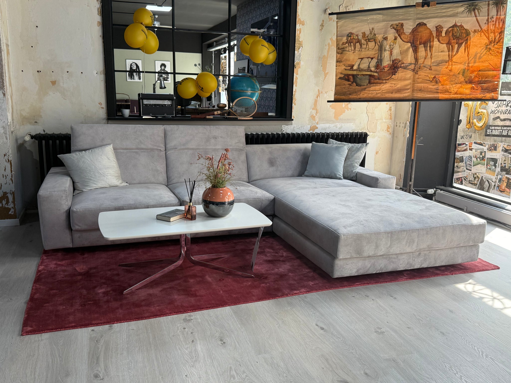 Moreno Pisano - Sofa - Olbia - Stoff grau - sofort verfügbar