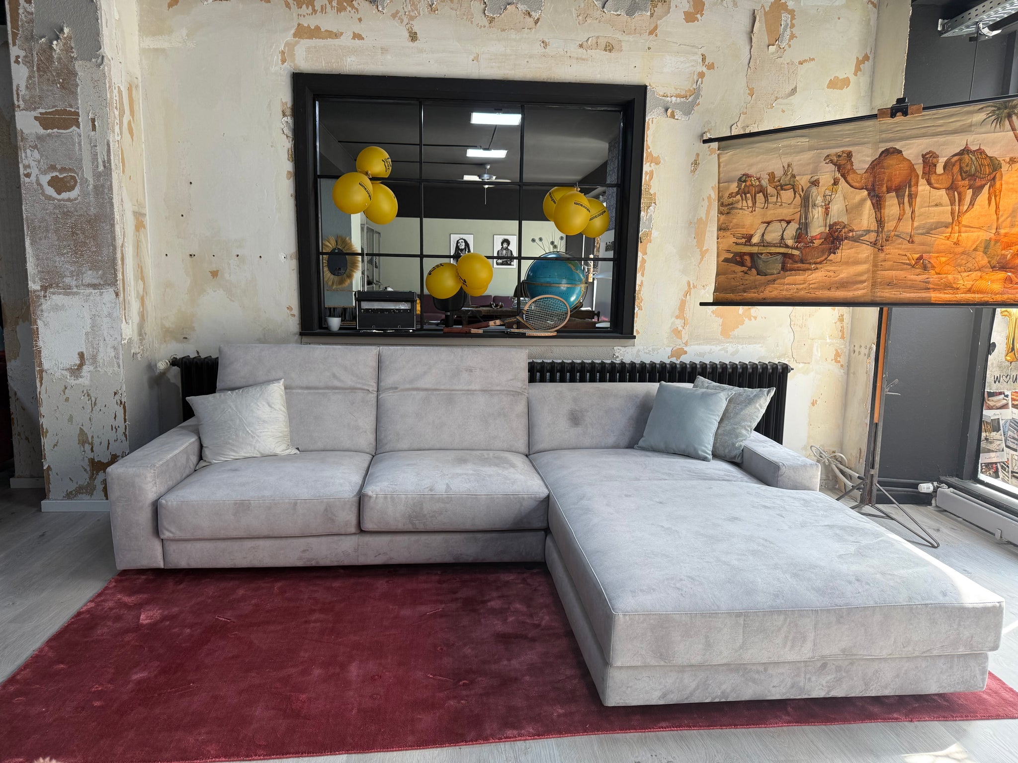 Moreno Pisano - Sofa - Olbia - Stoff grau - sofort verfügbar