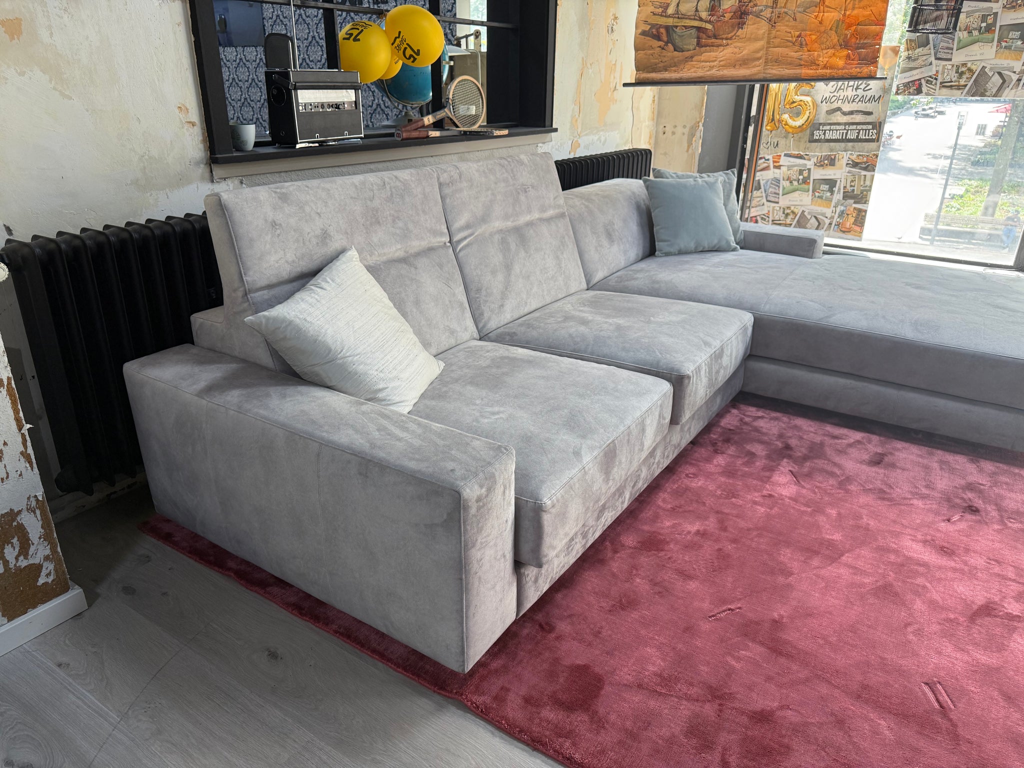 Moreno Pisano - Sofa - Olbia - Stoff grau - sofort verfügbar