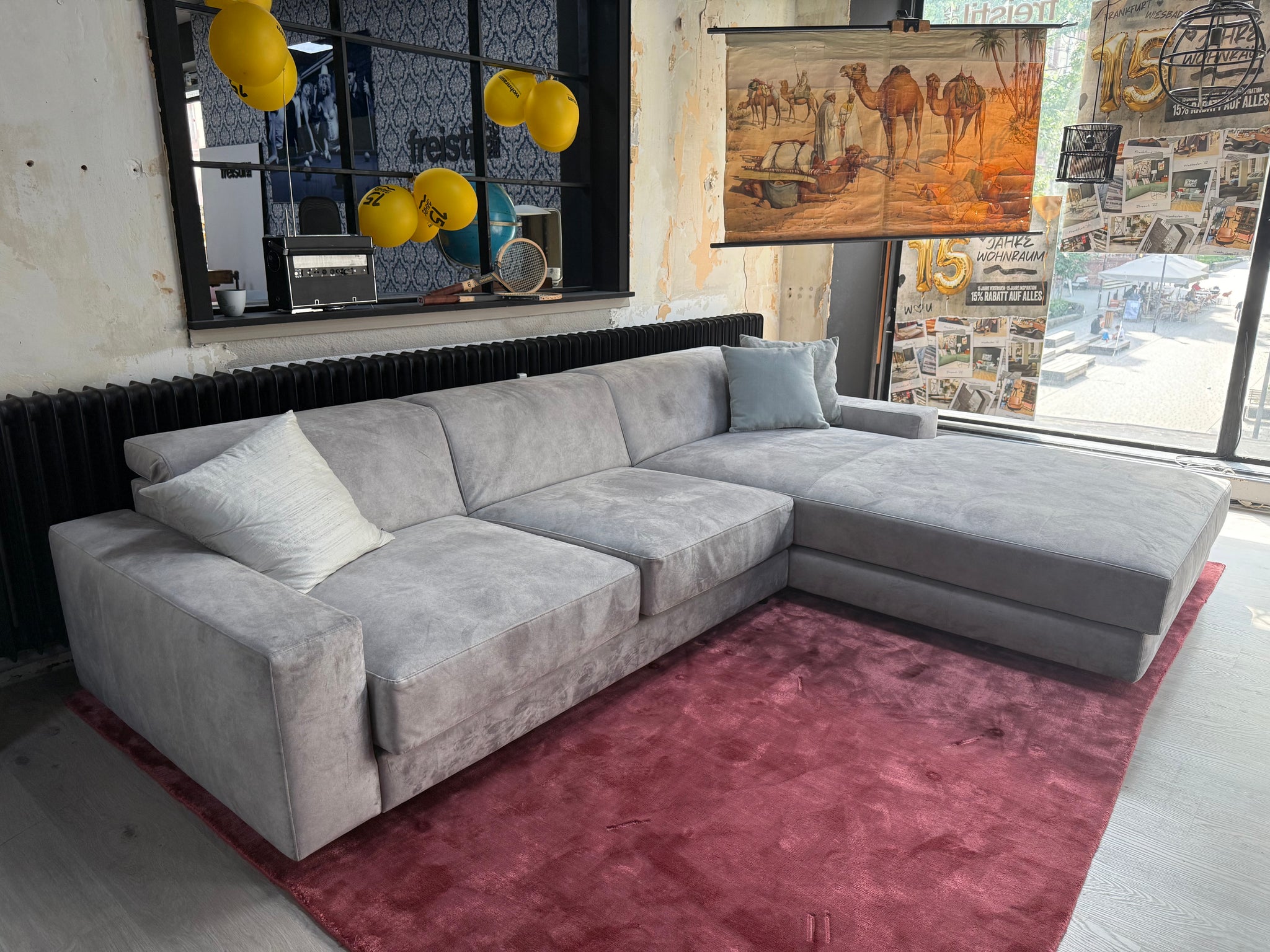 Moreno Pisano - Sofa - Olbia - Stoff grau - sofort verfügbar