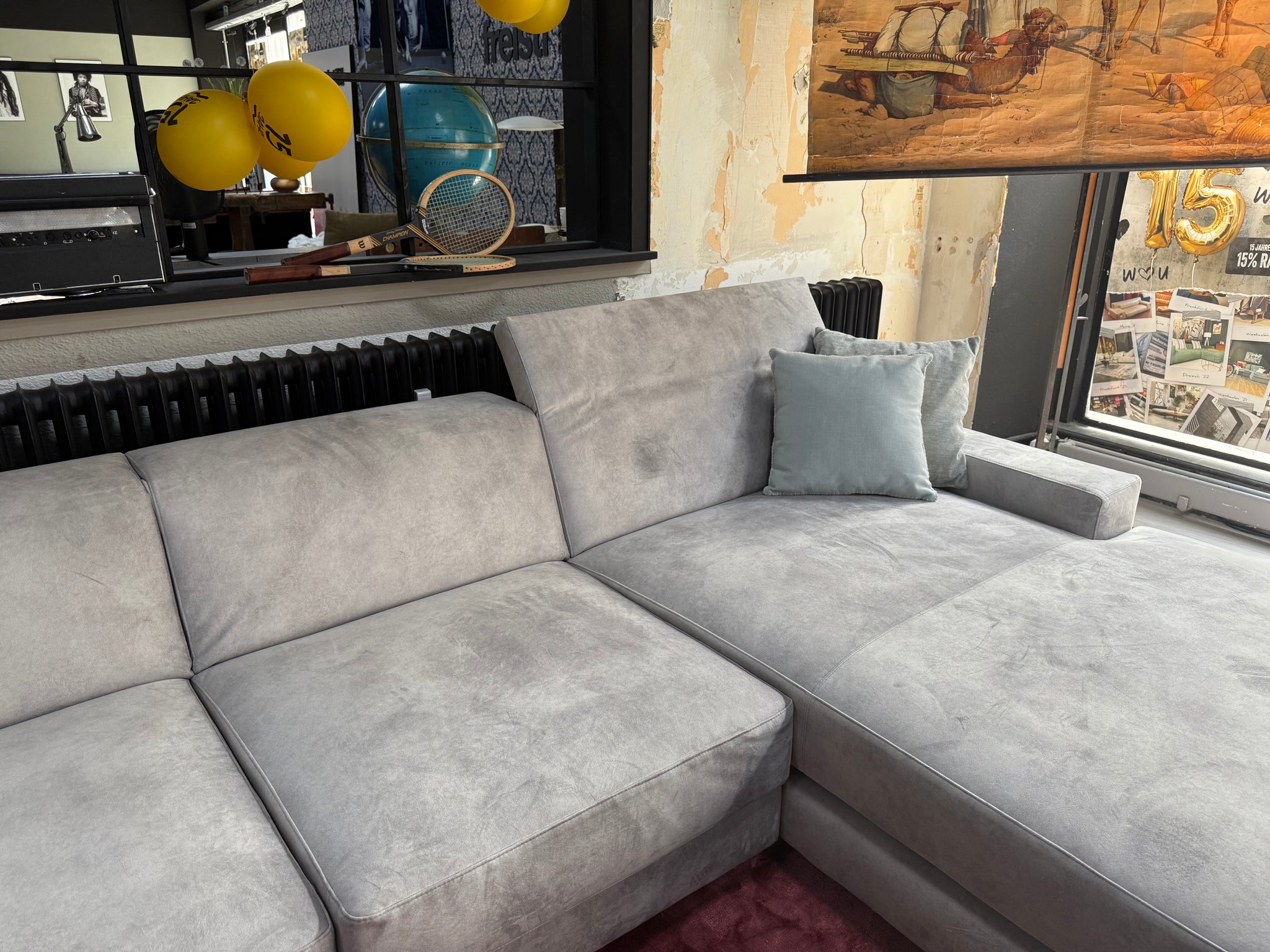 Moreno Pisano - Sofa - Olbia - Stoff grau - sofort verfügbar