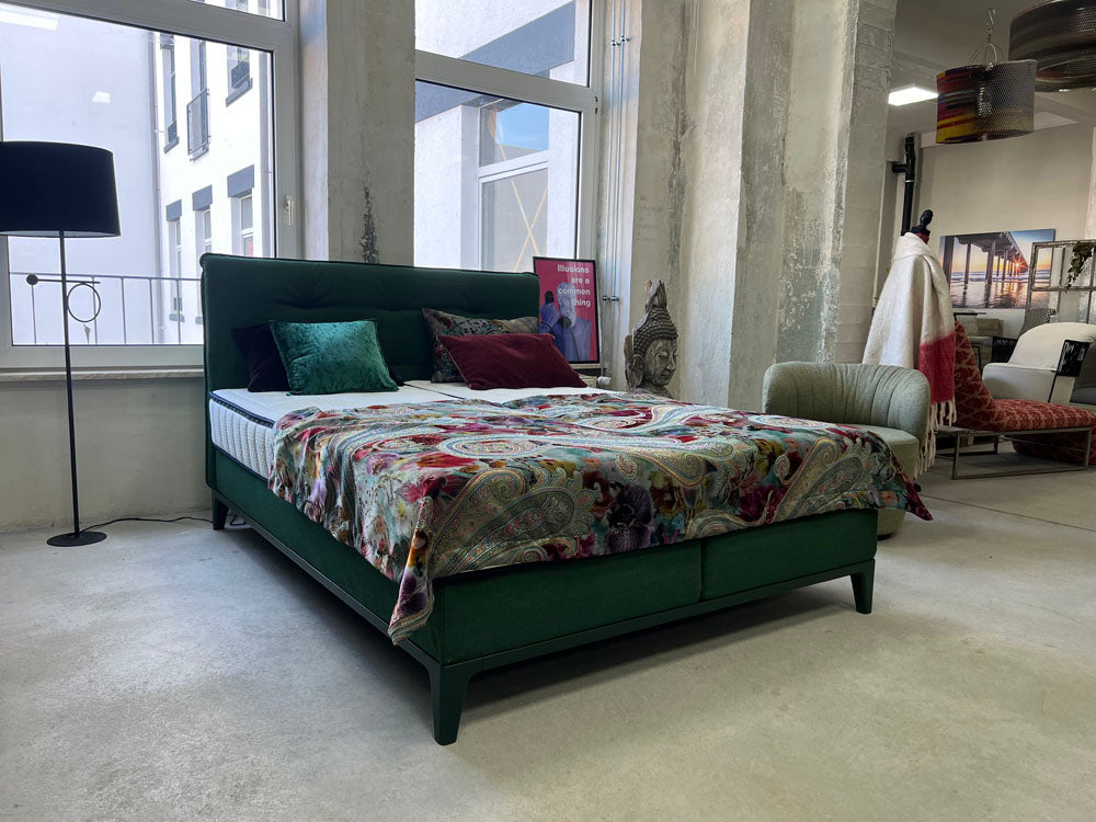 Auping - Boxspringbett - Criade - Stoff grün - konfigurierbar