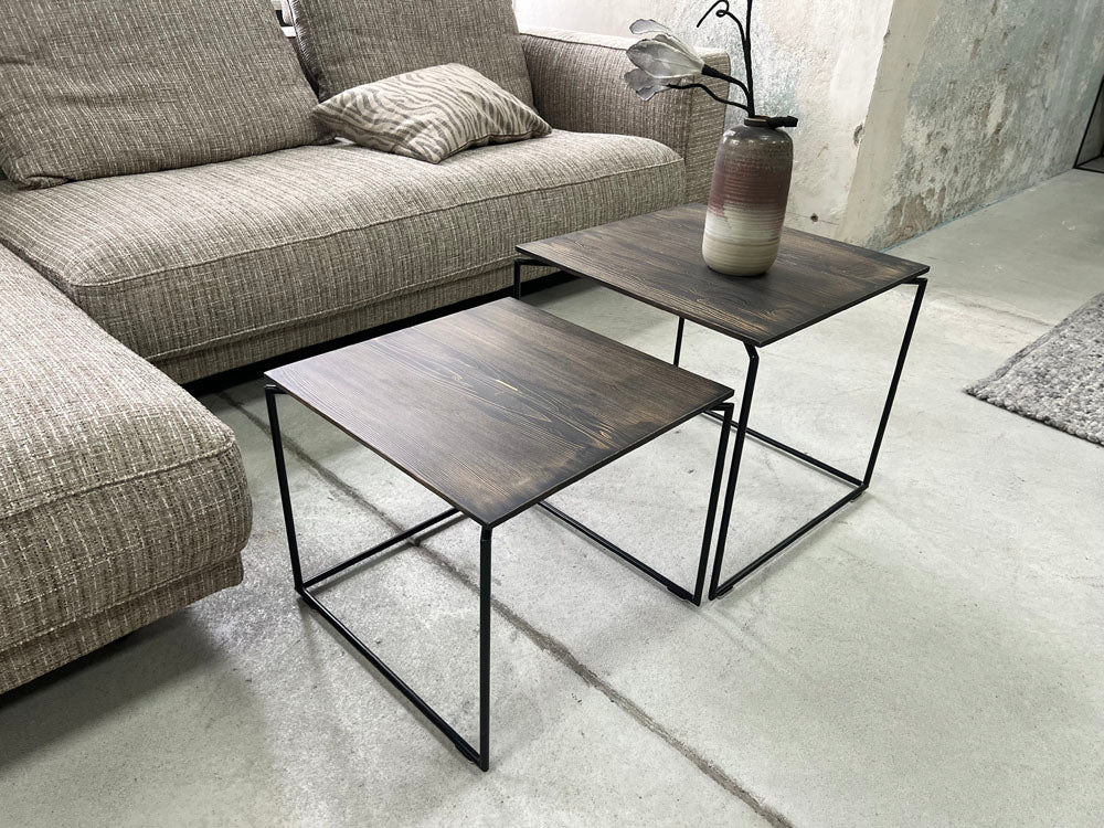 Bullfrog - Couchtisch 2er Set - 5710 Nico - Fichte Vintage - konfigurierbar