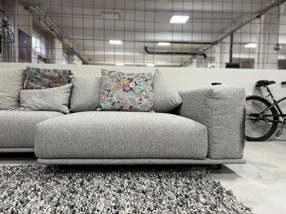 Bullfrog - Sofa - 0221 Wumms - Stoff grau - konfigurierbar