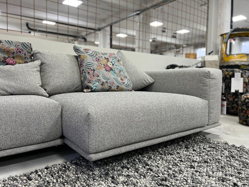 Bullfrog - Sofa - 0221 Wumms - Stoff grau - konfigurierbar