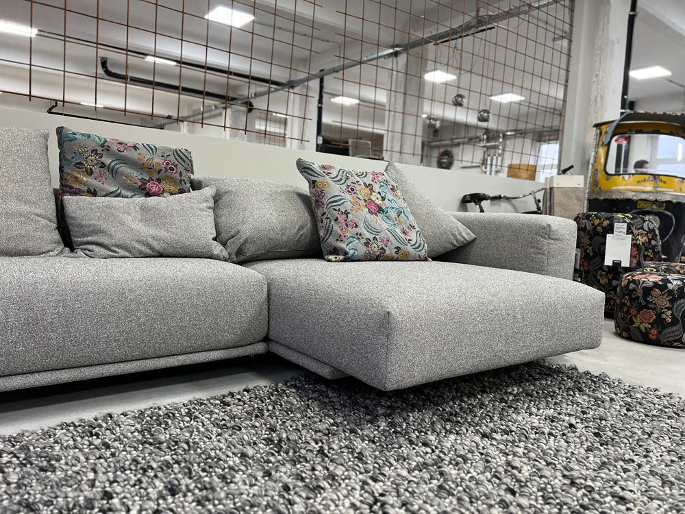 Bullfrog - Sofa - 0221 Wumms - Stoff grau - konfigurierbar