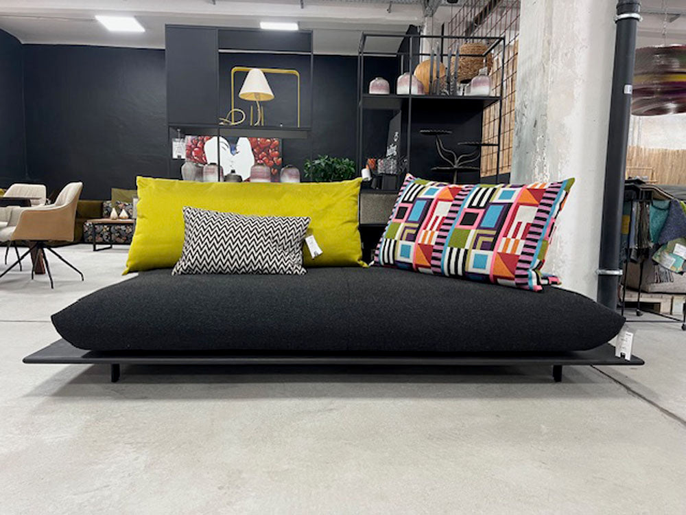 Bullfrog - Sofa + Kissen - 2310 Yo-Yo - Stoff schwarz - sofort verfügbar
