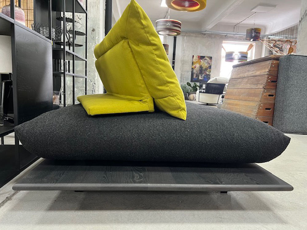 Bullfrog - Sofa + Kissen - 2310 Yo-Yo - Stoff schwarz - sofort verfügbar