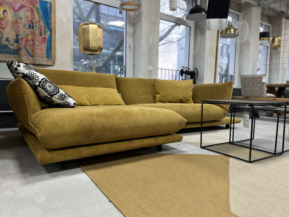 Bullfrog - Sofa - 0917 Zaza - Stoff gelb - konfigurierbar
