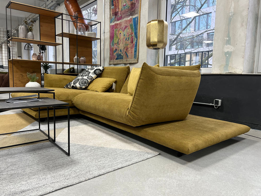 Bullfrog - Sofa - 0917 Zaza - Stoff gelb - konfigurierbar