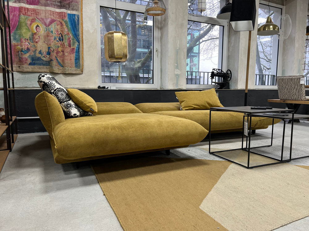 Bullfrog - Sofa - 0917 Zaza - Stoff gelb - konfigurierbar