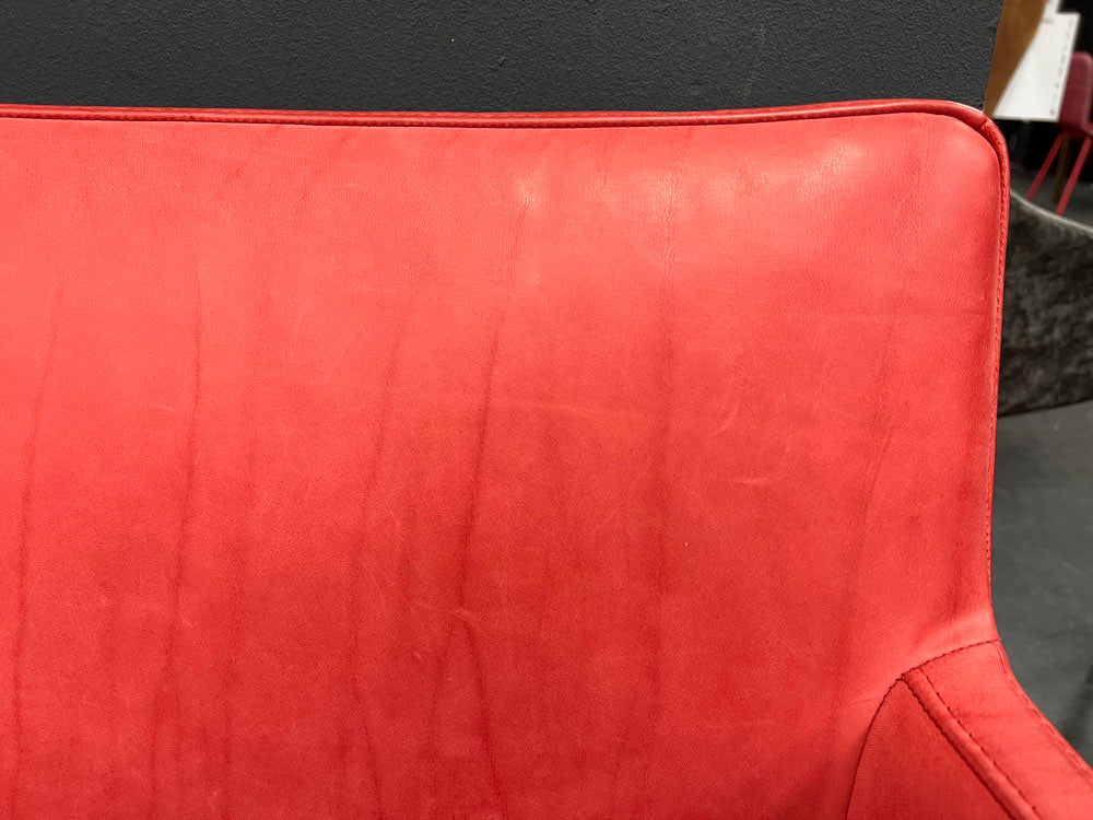 Christine Kröncke - Stuhl - Dinner - Leder rot - sofort verfügbar
