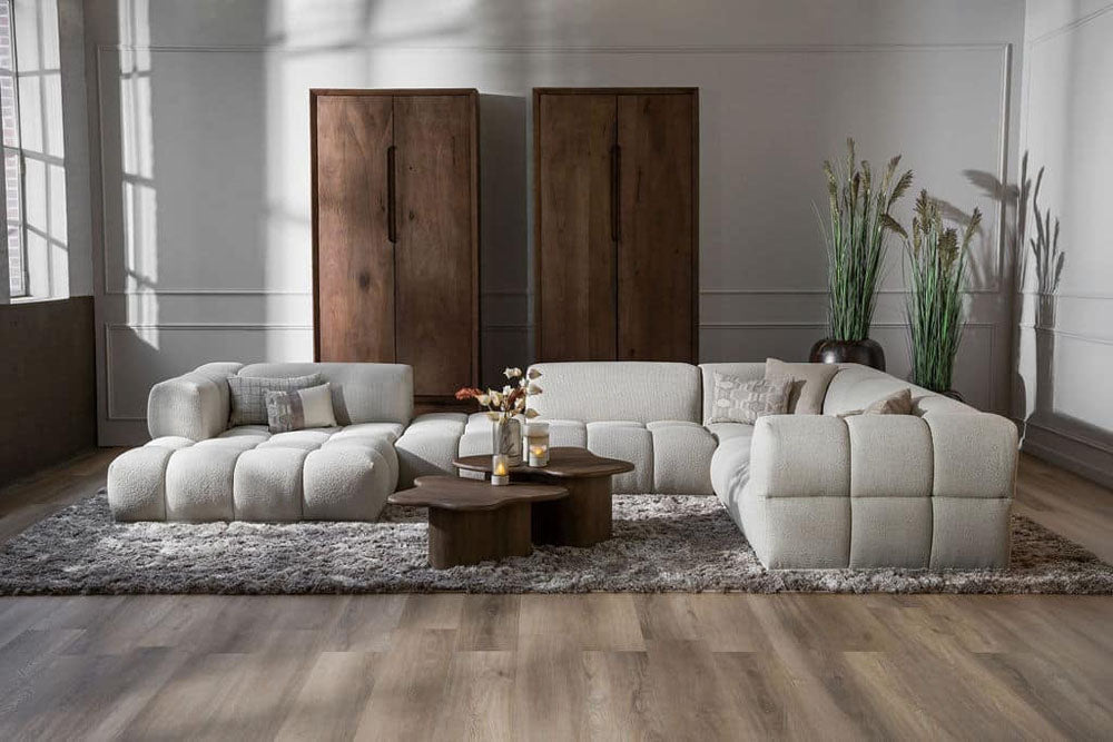 Pro Seda - Sofa - Oriane - Stoff beige - konfigurierbar