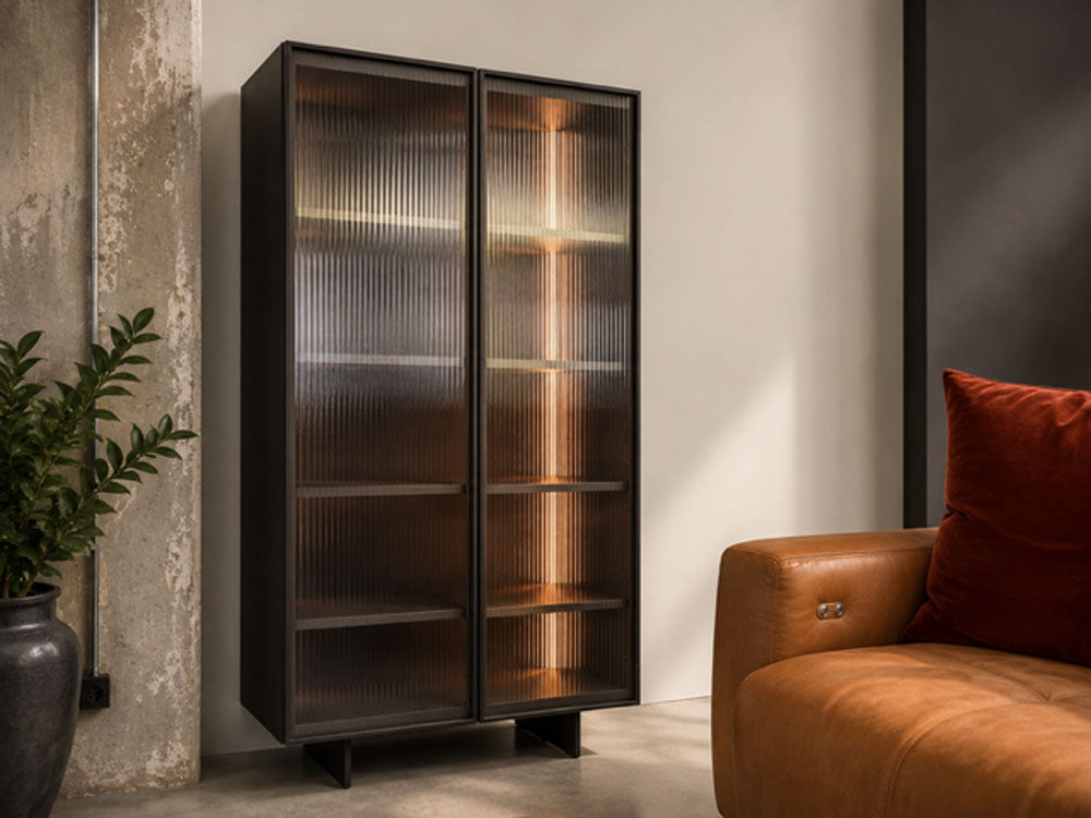 Novamobili - Vitrine - Living System - Lack anthrazit