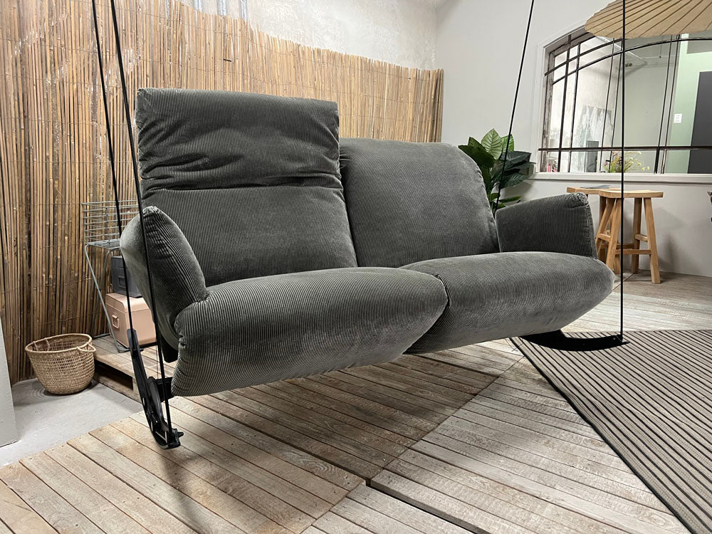 Bullfrog - Schaukel-Sofa - Rockfrog - Stoff grau - sofort verfügbar