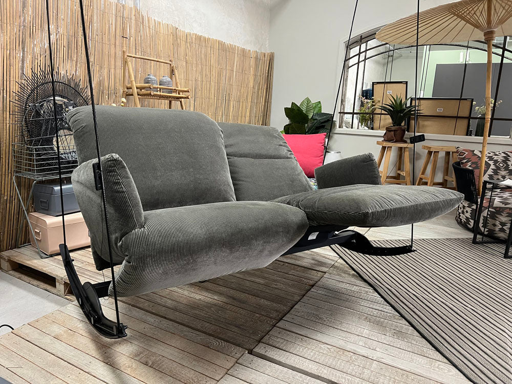 Bullfrog - Schaukel-Sofa - Rockfrog - Stoff grau - sofort verfügbar