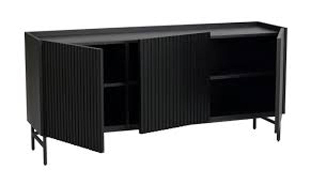 Rowico - Sideboard - Halifax - Eichenfurnier schwarz - sofort verfügbar