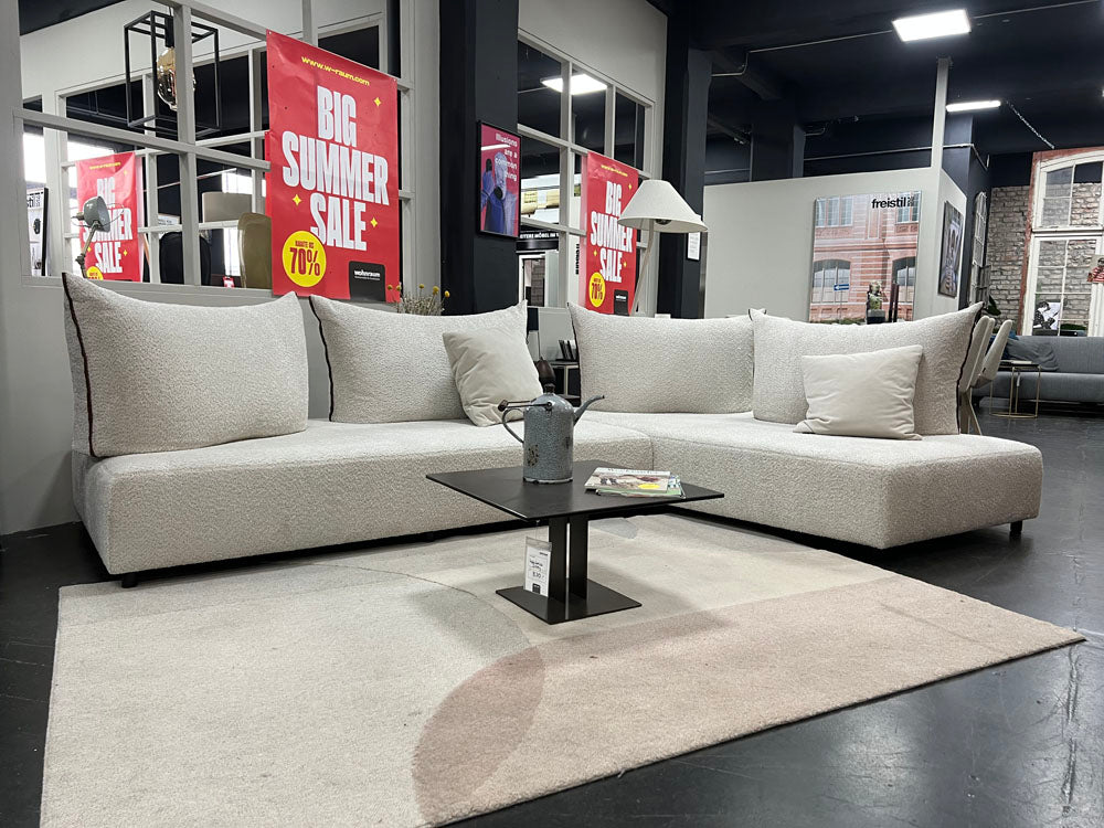 Pro Seda - Sofa + Kissen - Camilium - Stoff beige - sofort verfügbar
