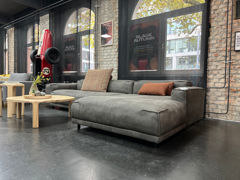 freistil - Sofa - freistil 136 - Leder grau - konfigurierbar