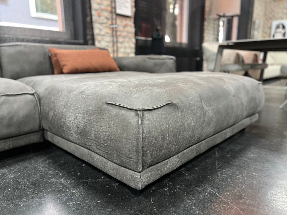 freistil - Sofa - freistil 136 - Leder grau - konfigurierbar
