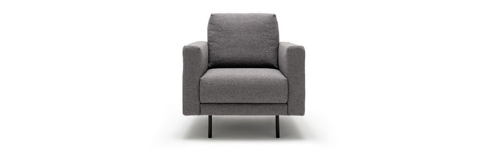 freistil - Sessel - freistil 170 - Stoff grau - konfigurierbar