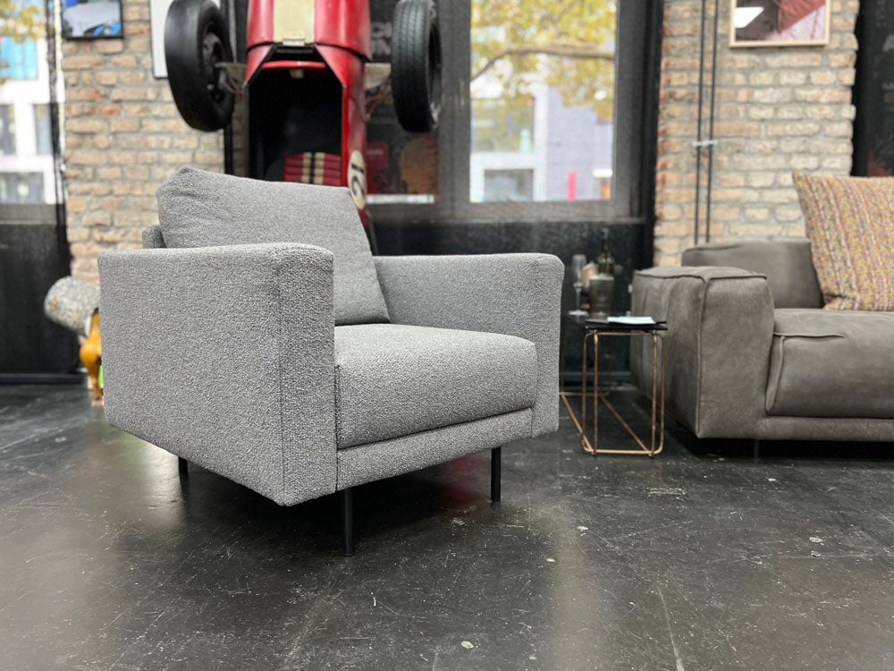 freistil - Sessel - freistil 170 - Stoff grau - konfigurierbar