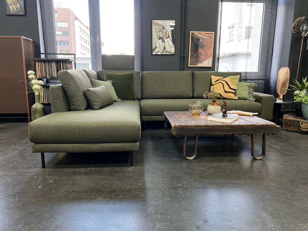 freistil - Sofa - freistil 170 - Stoff grün - konfigurierbar