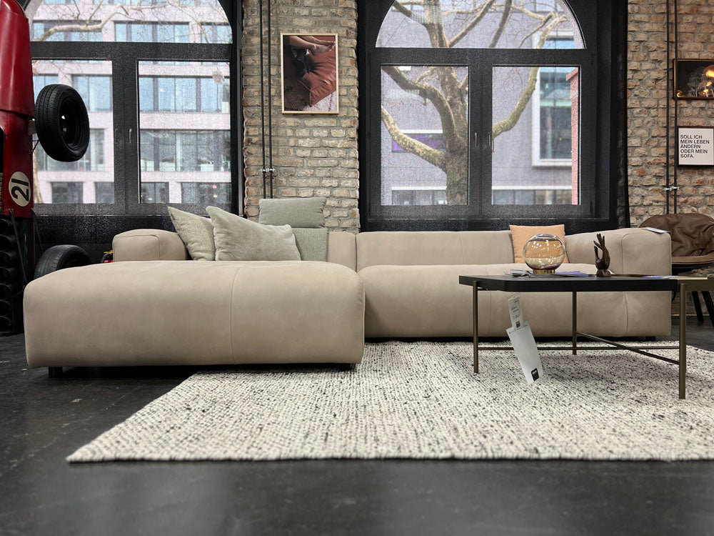 freistil - Sofa - freistil 187 - Leder beige - konfigurierbar