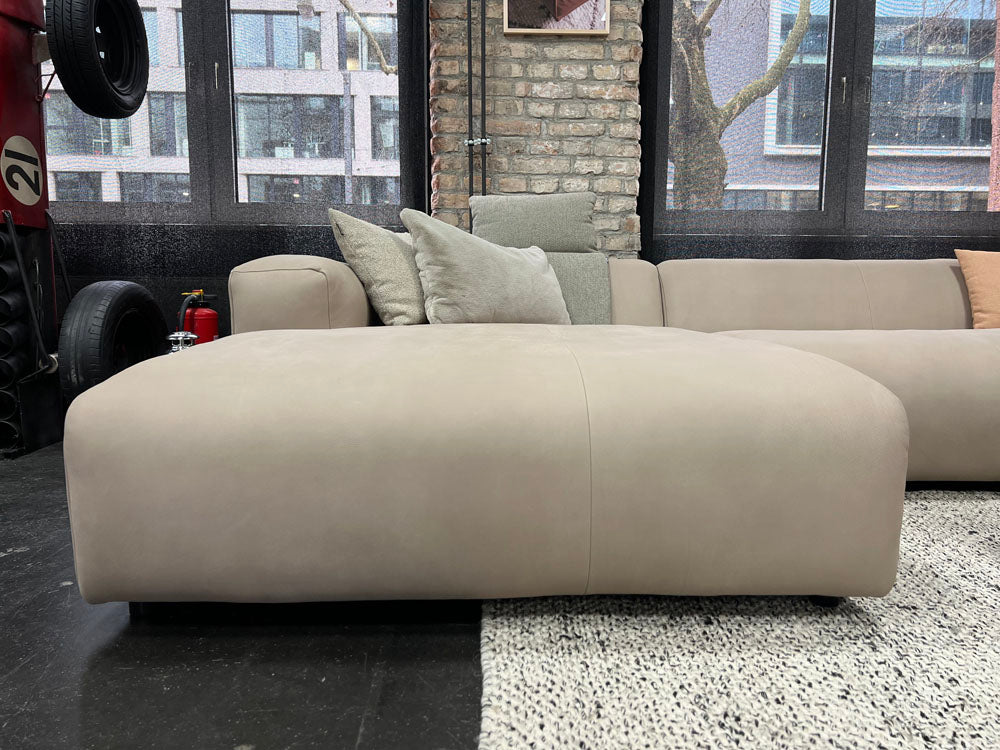 freistil - Sofa - freistil 187 - Leder beige - konfigurierbar