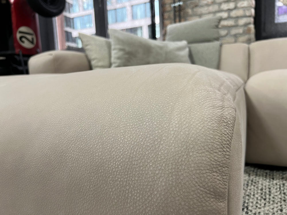 freistil - Sofa - freistil 187 - Leder beige - konfigurierbar