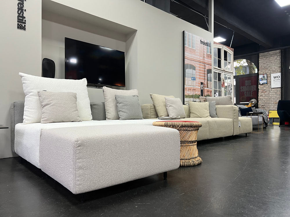 freistil - Sofa - freistil 122 - ECHT - Stoff beige - sofort verfügbar