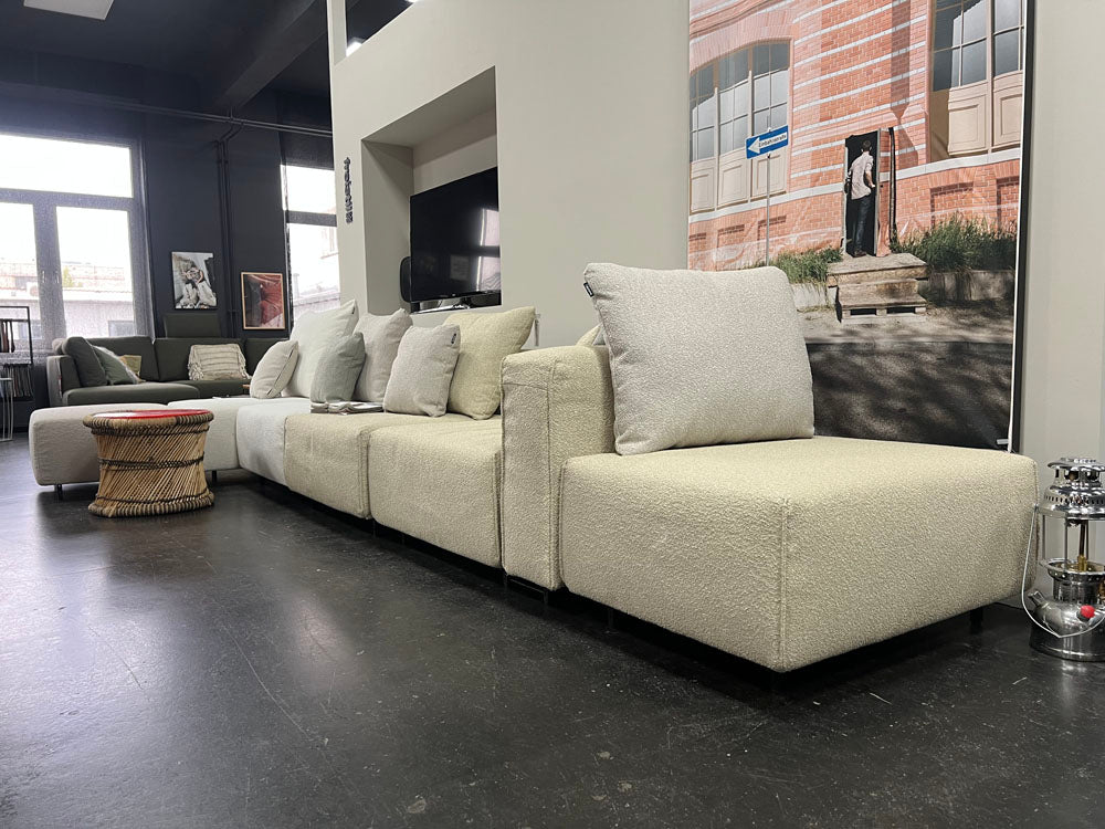 freistil - Sofa - freistil 122 - ECHT - Stoff beige - sofort verfügbar