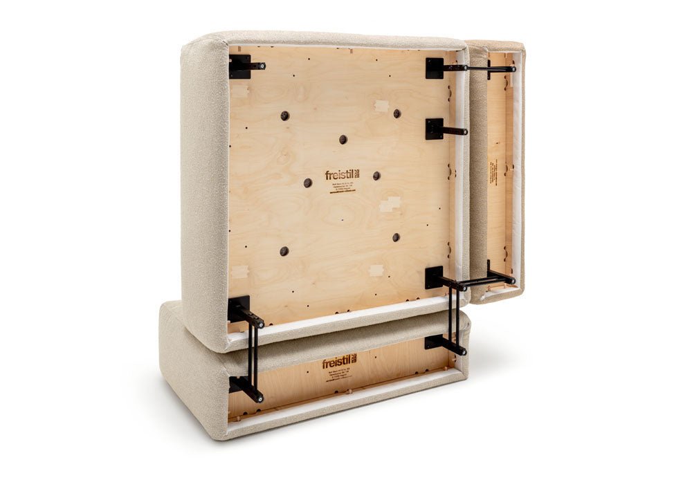 freistil - Sofa - freistil 122 - ECHT - Stoff beige - konfigurierbar