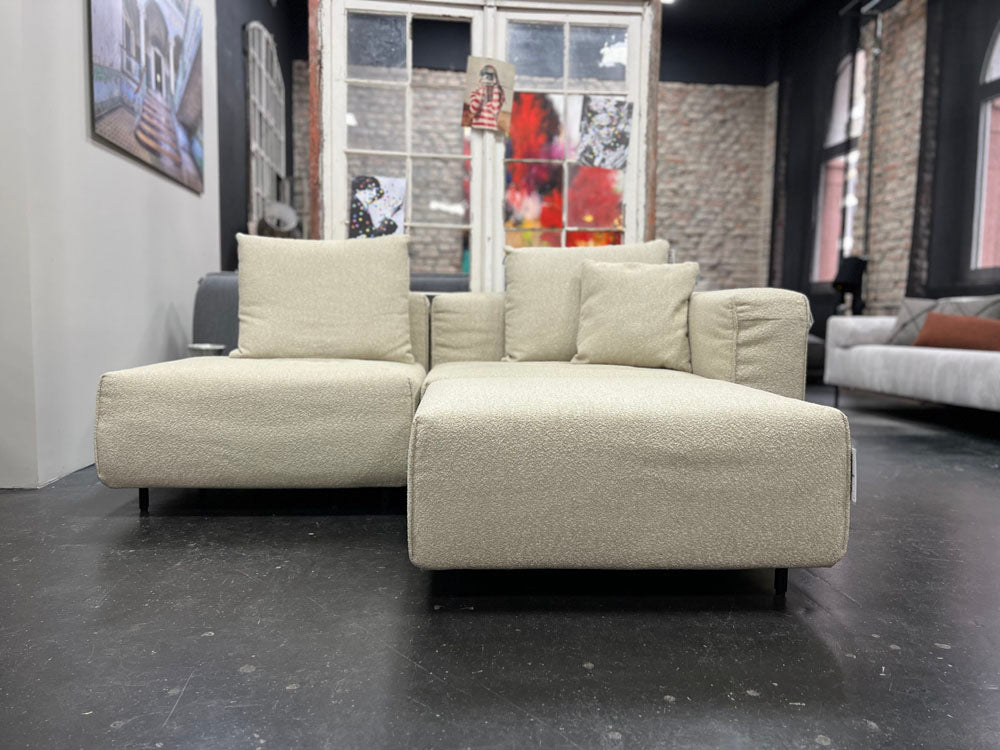 freistil - Sofa - freistil 122 - ECHT - Stoff beige - konfigurierbar