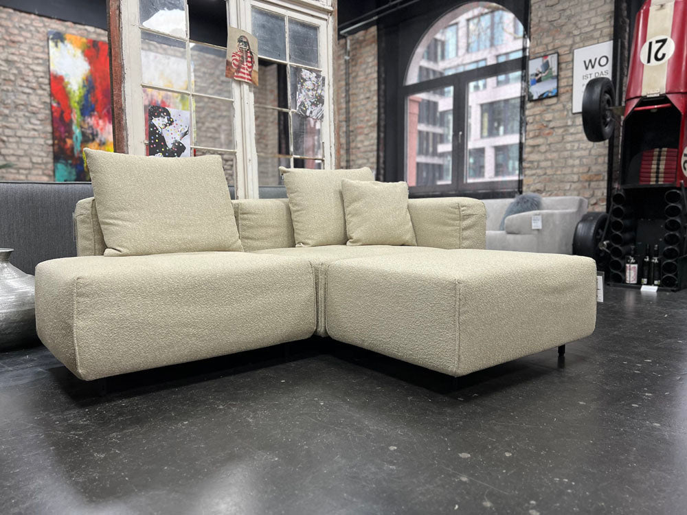 freistil - Sofa - freistil 122 - ECHT - Stoff beige - konfigurierbar