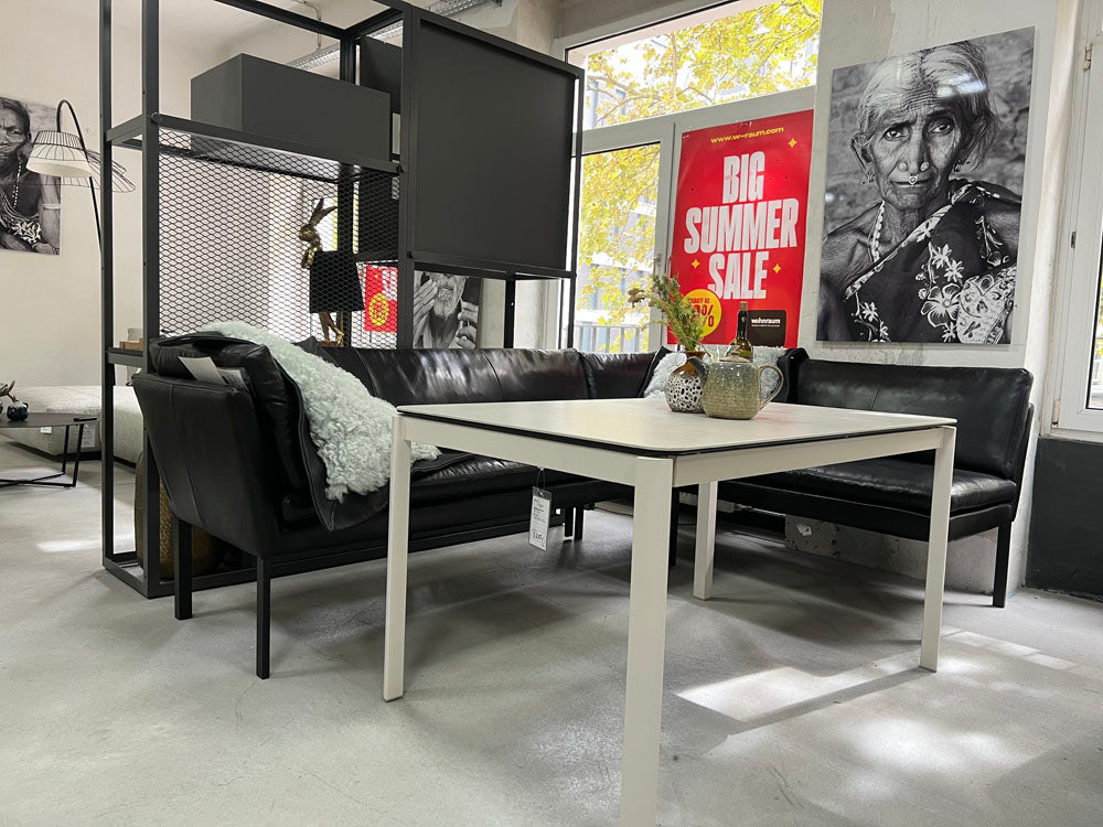 tommy M - Essbank - Colombo - Leder schwarz - sofort verfügbar