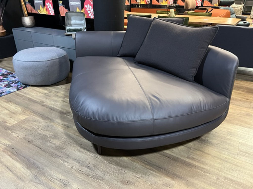 Rolf Benz - Sofa - RB 555 Kumo - Leder anthrazit - sofort verfügbar