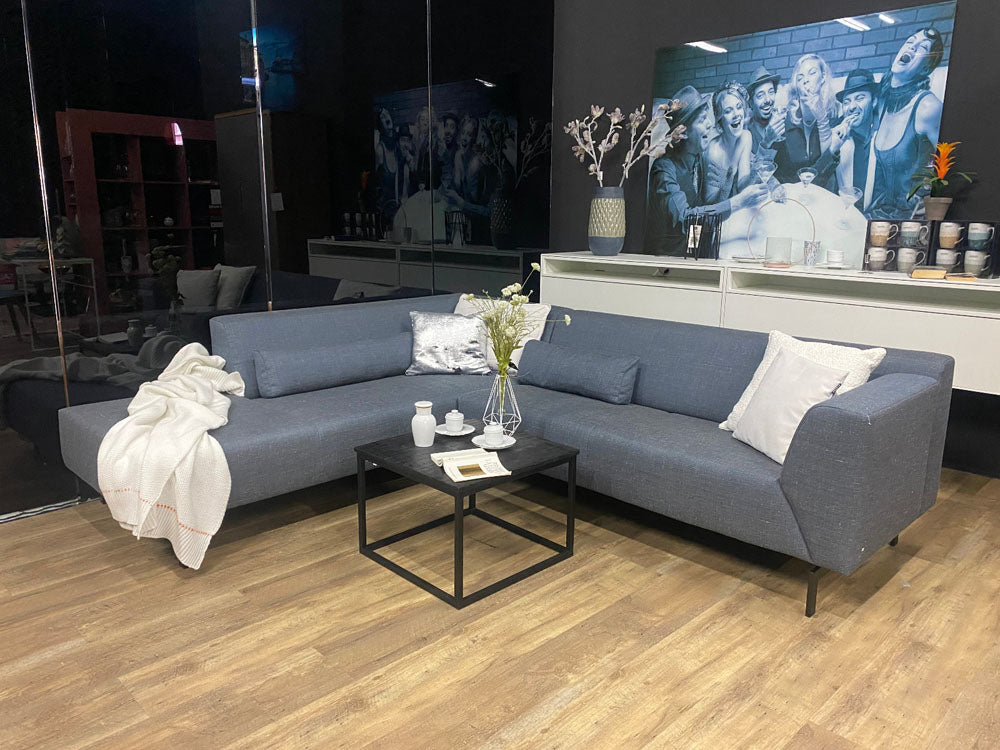 Rolf Benz - Sofa - RB 318 Linea - Stoff blau - sofort verfügbar