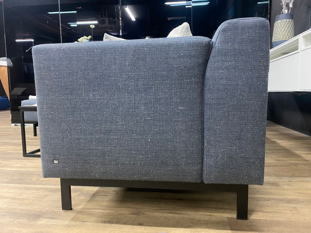 Rolf Benz - Sofa - RB 318 Linea - Stoff blau - sofort verfügbar