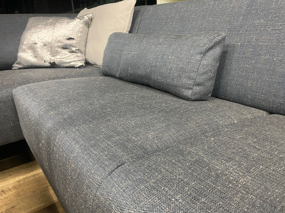 Rolf Benz - Sofa - RB 318 Linea - Stoff blau - sofort verfügbar