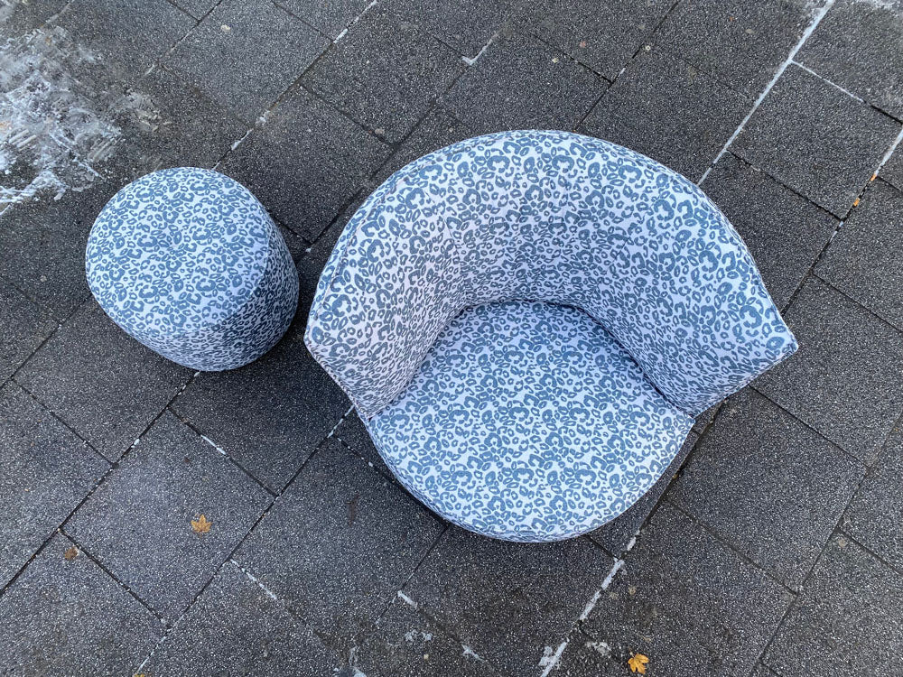 Mokumuku - Sessel - Marlene - Stoff gemustert - konfigurierbar
