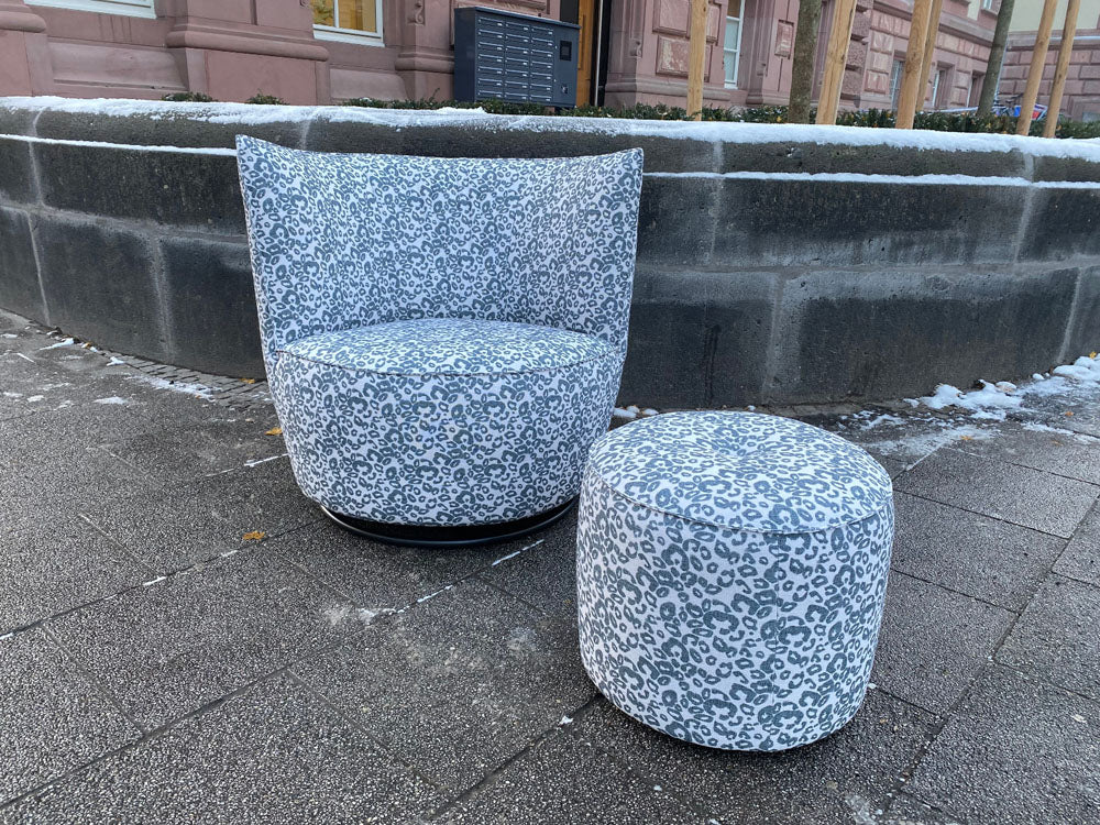 Mokumuku - Sessel - Marlene - Stoff gemustert - konfigurierbar