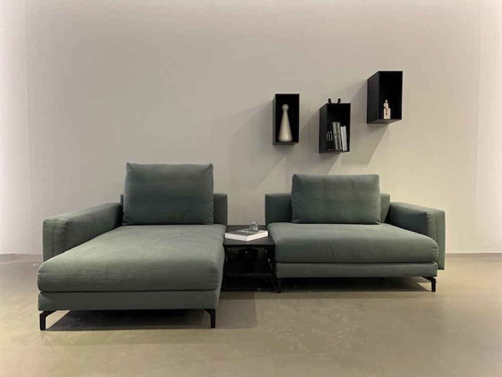 Rolf Benz - Sofa - RB Nuvola - Stoff grün - konfigurierbar