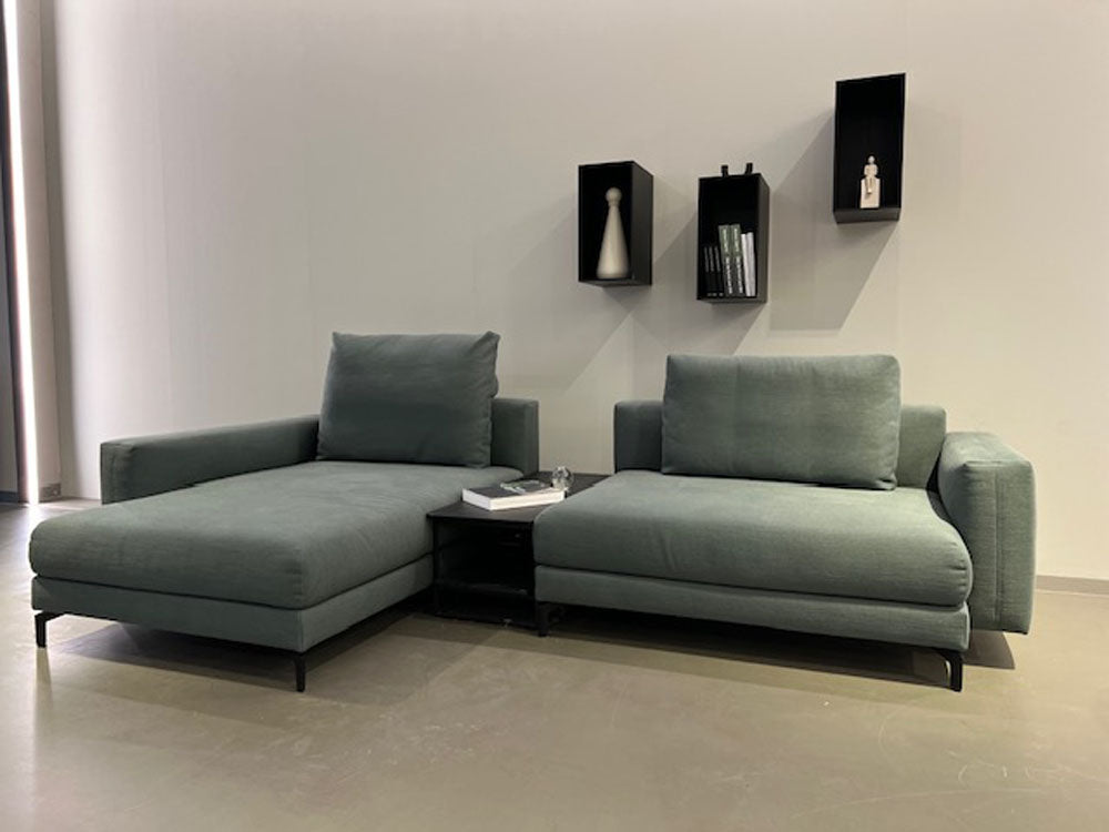 Rolf Benz - Sofa - RB Nuvola - Stoff grün - konfigurierbar