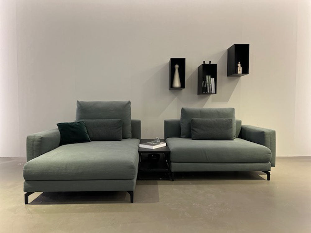 Rolf Benz - Sofa - RB Nuvola - Stoff grün - konfigurierbar