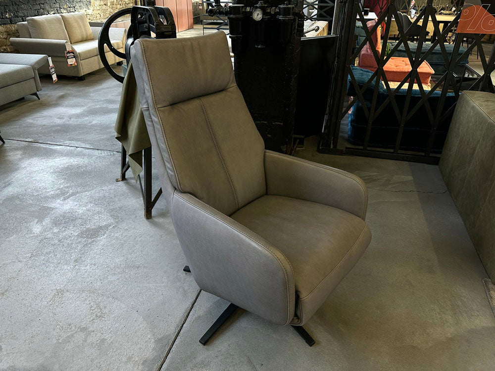 Pro Seda - Relaxsessel - Mato - Leder grau - konfigurierbar