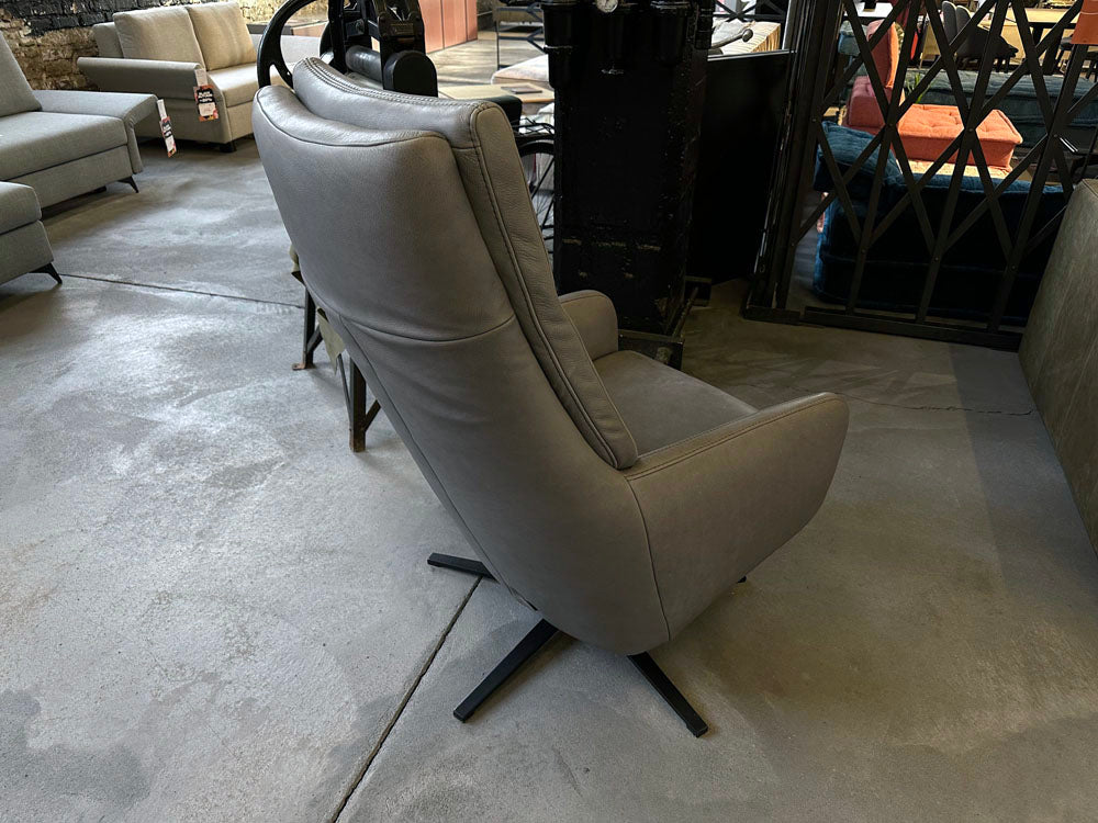 Pro Seda - Relaxsessel - Mato - Leder grau - konfigurierbar