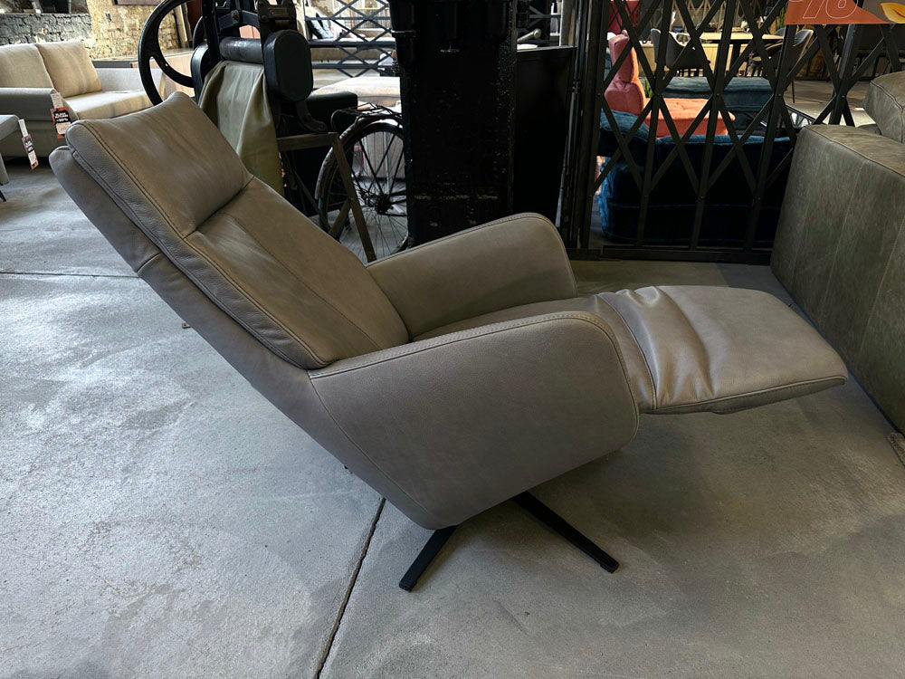Pro Seda - Relaxsessel - Mato - Leder grau - konfigurierbar