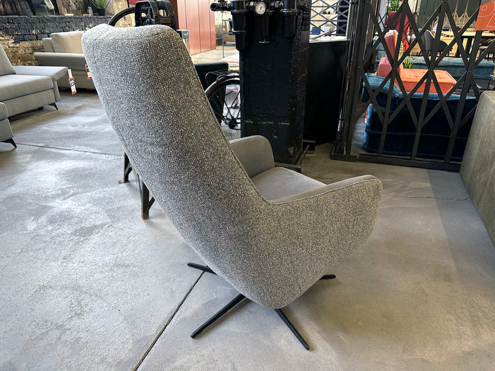 Pro Seda - Relaxsessel - Ravi - Leder / Stoff grau - konfigurierbar