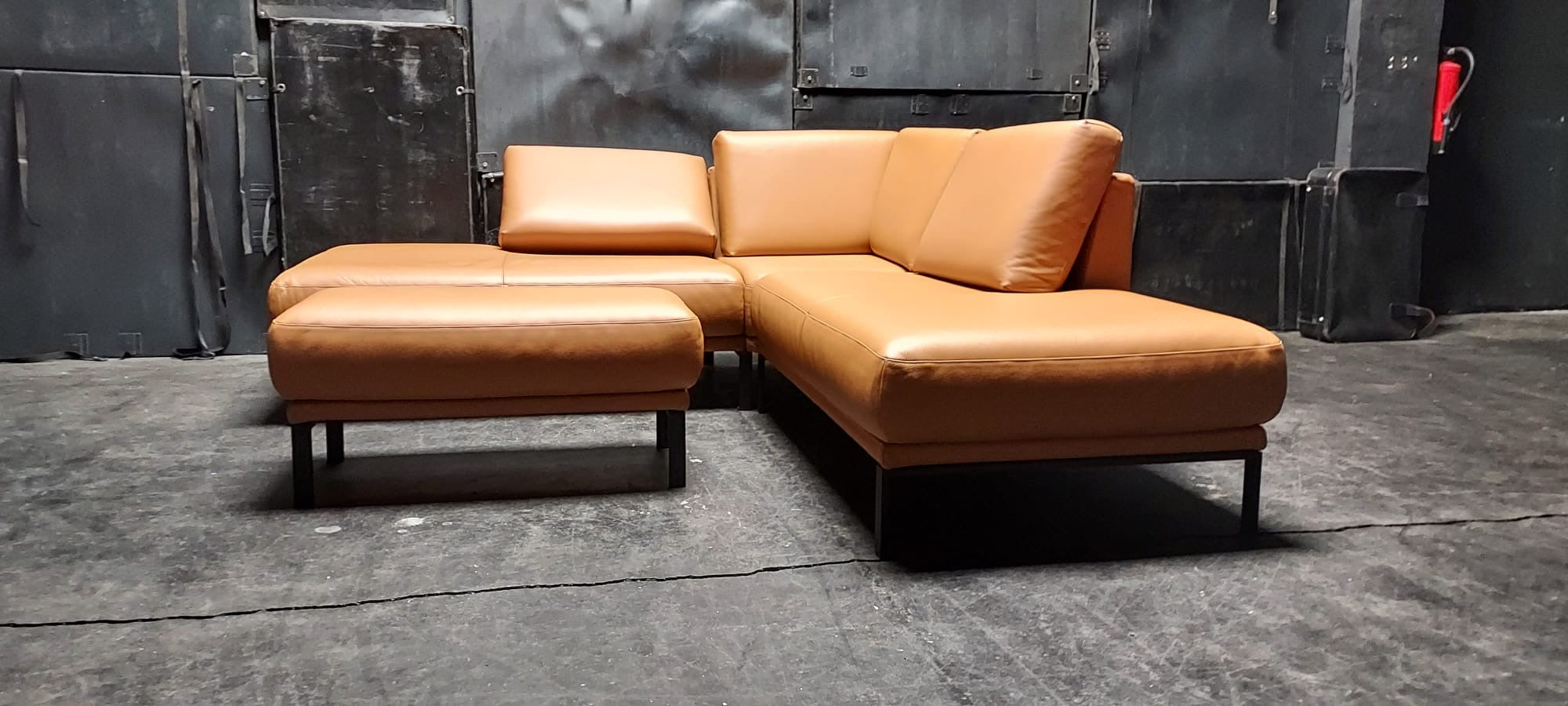 Rolf Benz - Sofa - RB 009 Cara -Leder ockerbraun - sofort verfügbar